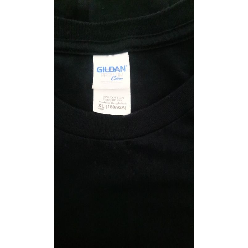 GU純棉素色黑T恤XL