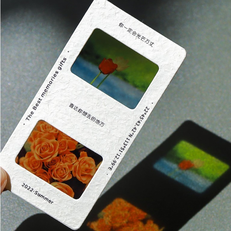 客製化 膠片 來圖定製 反轉膠片 透明膠片 應援愛豆光影照片書籤 畢業學生日禮物透卡