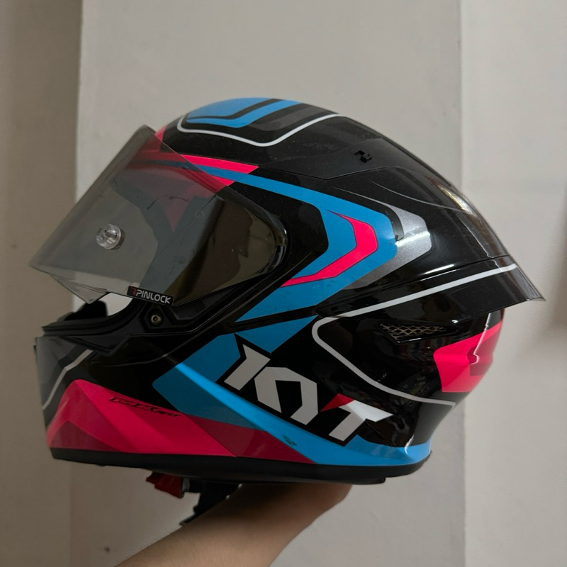 ［二手］KYT-TTC 粉紅 選手彩繪 全罩安全帽 M