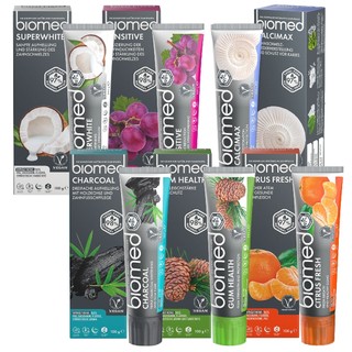 【Biomed蓓齒美】無氟牙膏｜美白牙膏｜草本牙膏｜竹炭牙膏｜護齦牙膏｜椰子油牙膏100g/條 購滿地