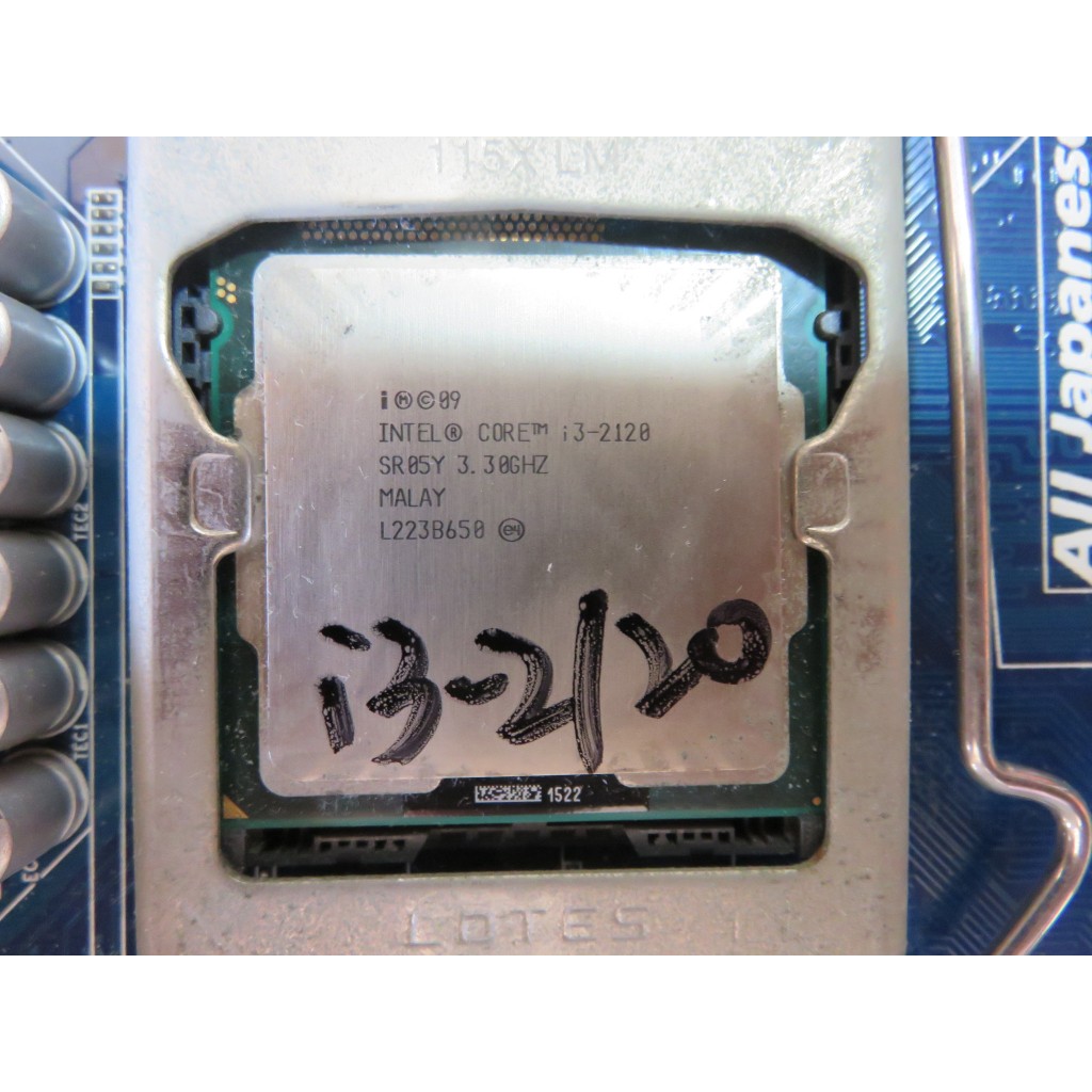 C.1155CPU-Intel Core i3-2120 處理器 3M 快取記憶體、3.30 GHz   直購價70