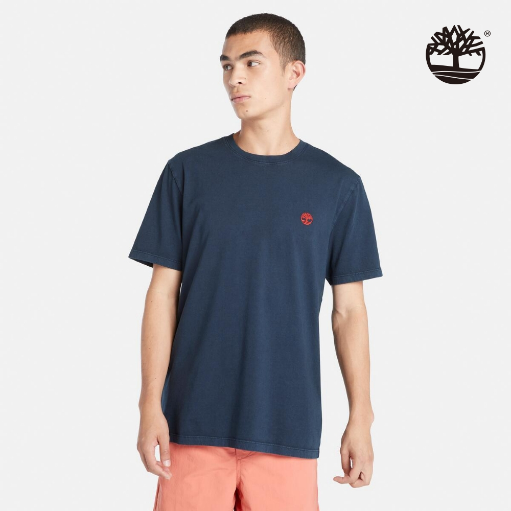 Timberland 男款深寶石藍短袖T恤|A2PW3433