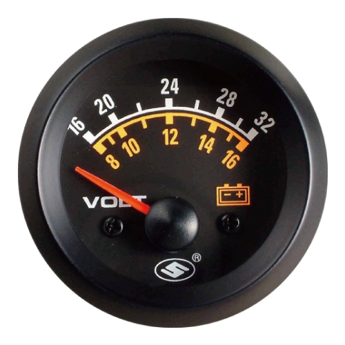 【AUTOGAUGE傳統錶】發電機12/24V共用三環錶-電壓錶.水溫錶.油壓錶.油溫錶.安培錶