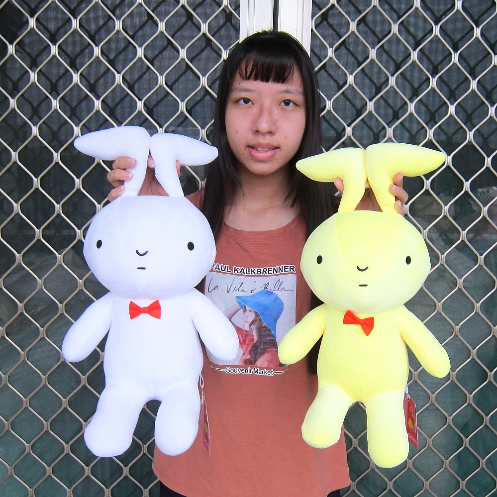 妮妮兔娃娃~正版蠟筆小新~4吋~17吋~妮妮兔~兔子玩偶~小白兔玩偶 妮妮兔子~出氣兔 挨揍兔 妮妮兔 玩偶~生日禮