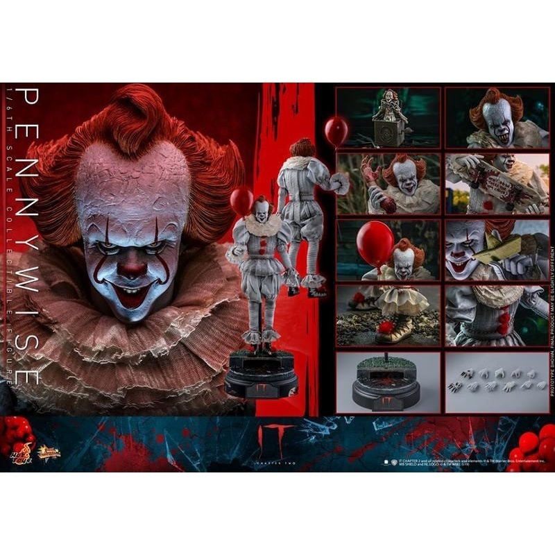 K咩咩Q~~全新 Hot Toys MMS555 IT PENNYWISE CHAPTER TWO 潘尼懷斯 小丑