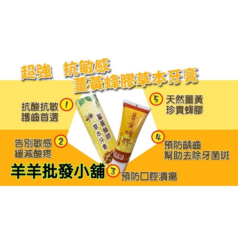 台灣製造好安心 
牙齒清潔

#牙膏

#薑黃蜂膠牙膏