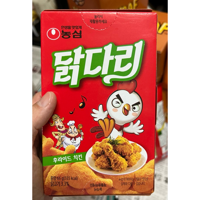 *現貨*韓國🇰🇷Nongshim 農心 雞腿造型餅乾 炸雞風味66g
