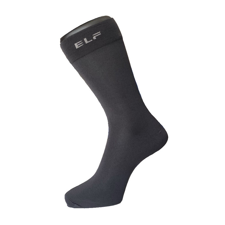 ELF 絲光棉寬口無痕襪∣紳士襪∣素色中筒襪∣西裝襪∣加大【56016L-3】