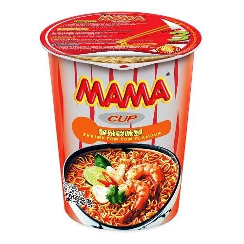 泰國MAMA｜酸辣蝦味麵60g(杯裝) 泡麵