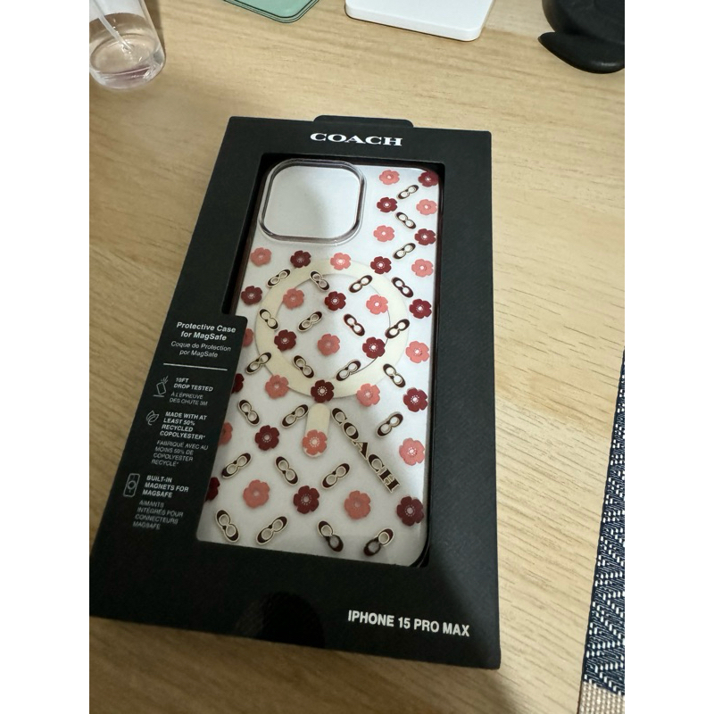 coach iphone 15 pro max 6.7吋 磁吸magsafe手機殼 正版 原廠 二手