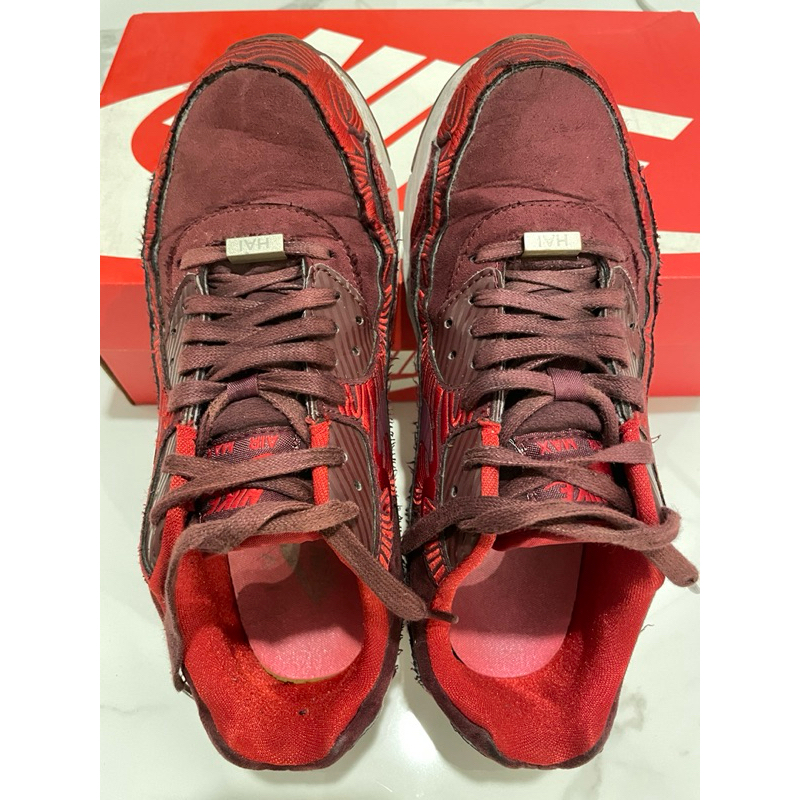Nike球鞋 Air Max 90 Ultra 女鞋 LOTC QS 城市限定 上海 紅