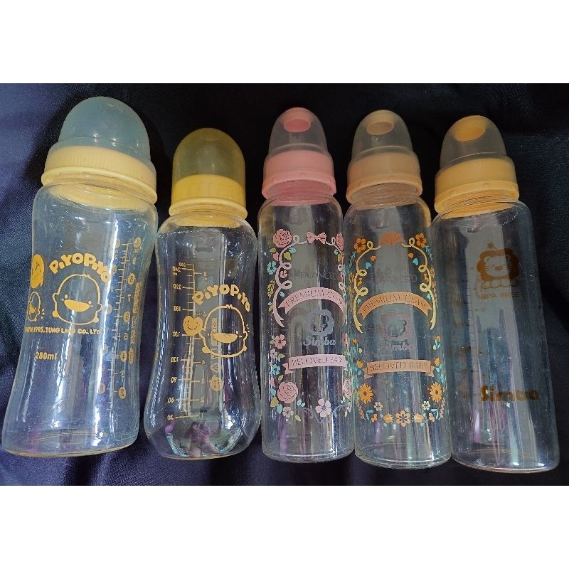 二手 奶瓶 標準 寬口 玻璃奶瓶 Simba 小獅王 黃色小鴨 奶瓶 240ml 250ml 280ml