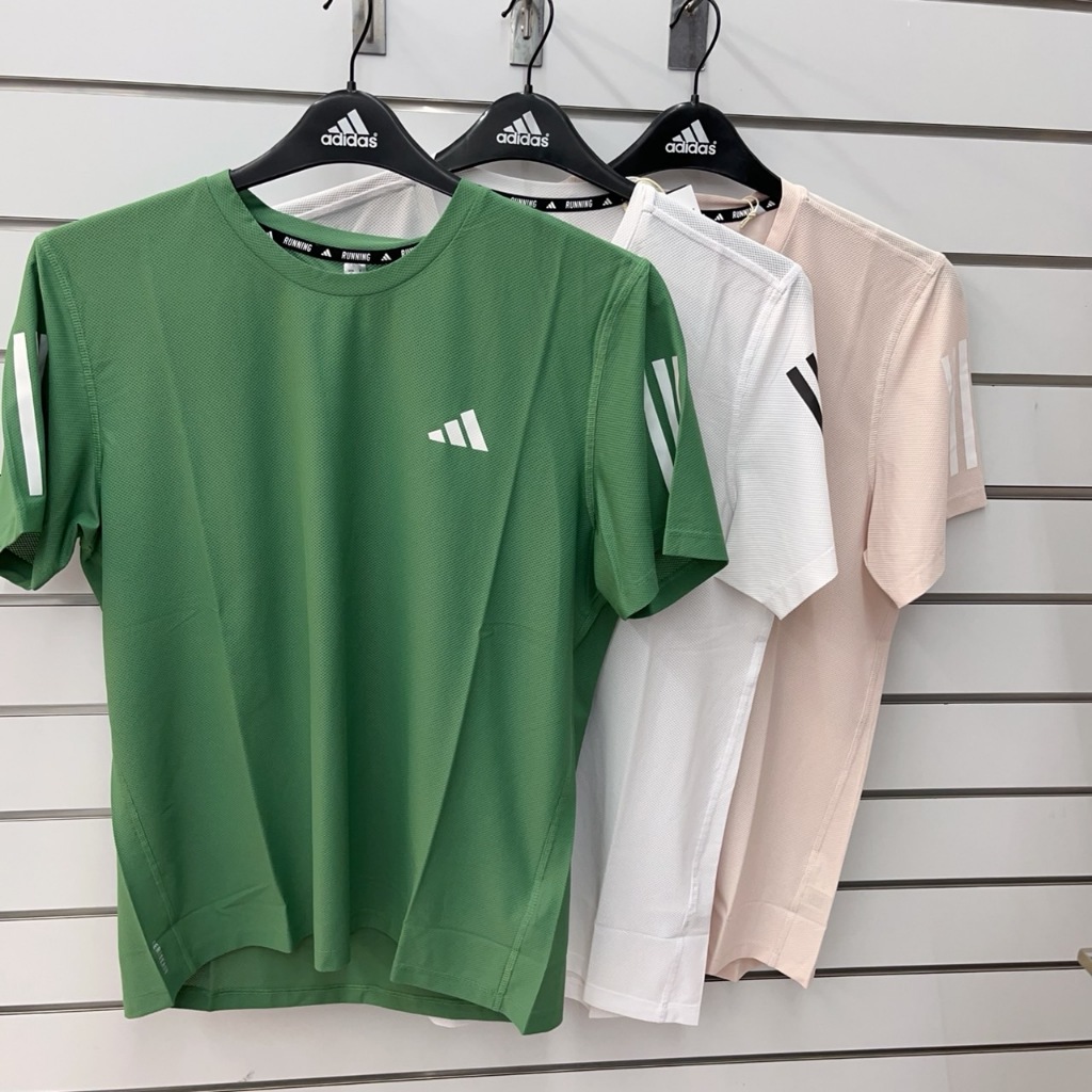 有間店🔹adidas 男生 慢跑 透氣 排汗 圓領 短袖 綠 IN1509 米IN1514 白IK7436