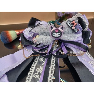 髮夾💘浮誇系三麗鷗庫洛米蘿莉塔多層蝴蝶緞帶彈簧夾大人小孩可