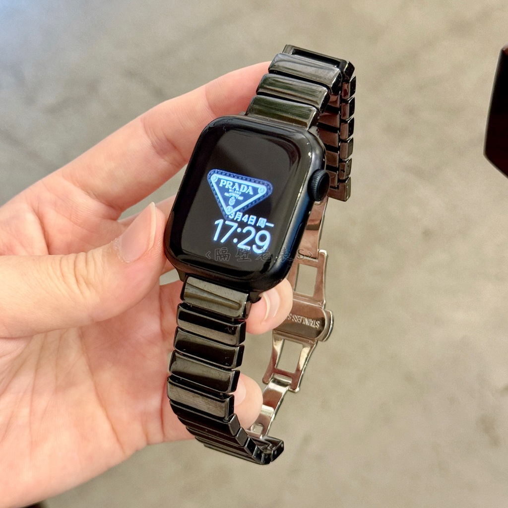 高品質 陶瓷錶帶 適用 Apple watch 8 7 6 5 4 SE 8代 41mm 45mm 44mm 蘋果手錶帶