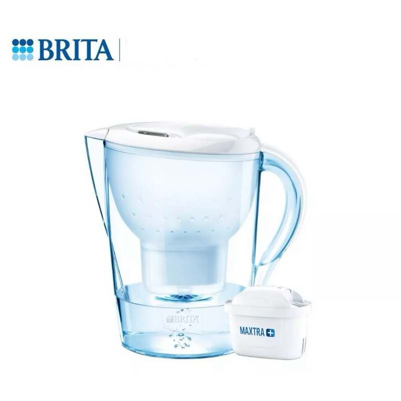 德國BRITA Marella XL 3.5L 濾水壺+濾心1個 白色