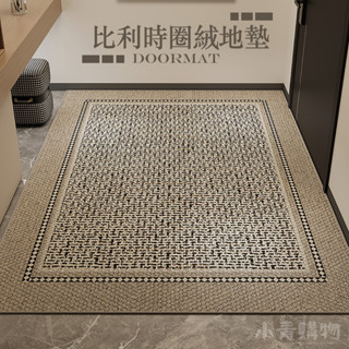 【小青購物】臺灣出貨 玄關地墊 門口腳踏墊 刮泥地墊 比利時絨地毯 入戶門地墊 地毯 進門玄關 客廳臥室地墊 圈絨地墊