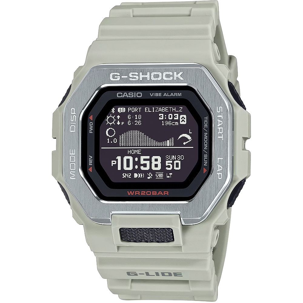 CASIO 卡西歐 G-SHOCK 衝浪運動藍芽手錶 GBX-100-8
