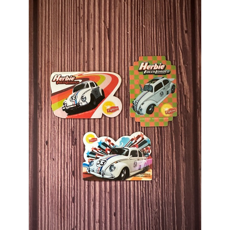 早期收藏 立頓 Herbie 車 磁鐵 質感佳 童年回憶 復古懷舊 雜貨文具