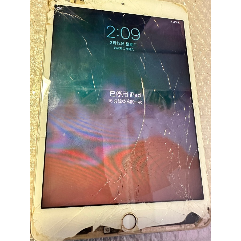 iPadmini4(A1538) 金WIFI零件機，非IPHONE131415IPADPROMACBOOK