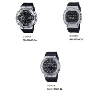 CASIO卡西歐G-SHOCK絕對強悍不鏽鋼錶殼金屬材質GM-5600GC-1 GM-110GC-1A