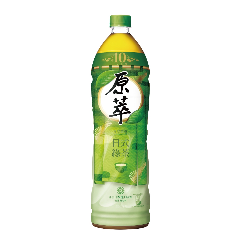 原萃日式綠茶 1250ml毫升【家樂福】