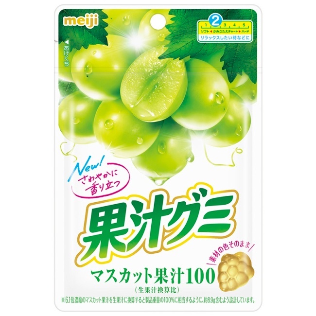 明治果汁QQ軟糖-麝香葡萄口味54g