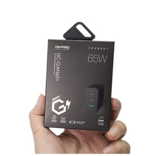 ONPRO UC-GAN65W 氮化鎵GaN 65W 3孔PD快充充電器 黑色