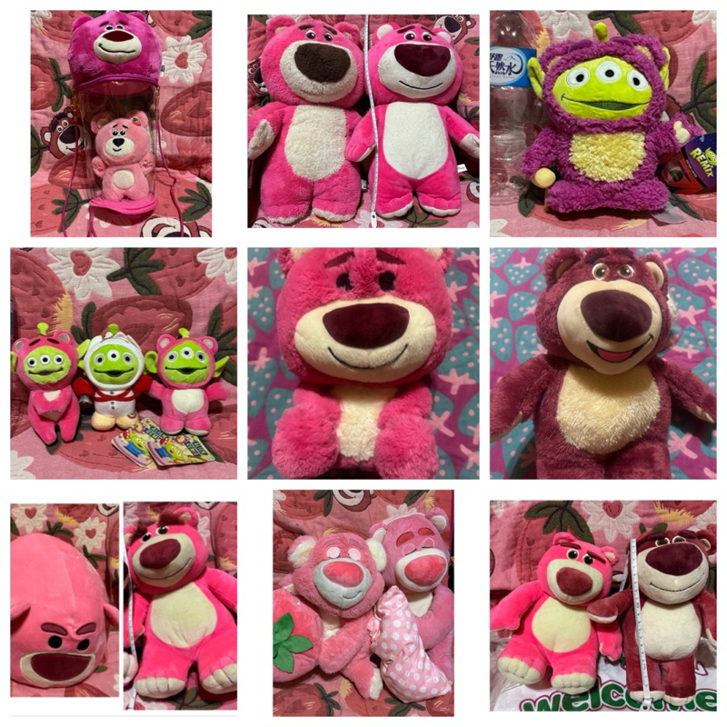 （二手、🈵百出貨)Lotso 、熊抱哥、草莓熊、吊飾、三眼怪、娃娃、吊飾、錢包、袋子、娃娃機、毯子、鑰匙圈、迪士尼、背包
