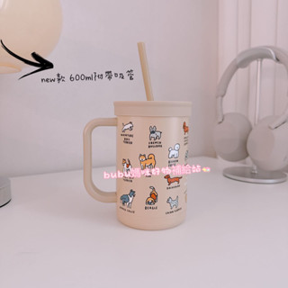 4/10新到貨｜免運+現貨24h出貨 韓國膳魔師thermos zeroperzero聯名狗狗吸管保冷保溫隨行杯咖啡杯