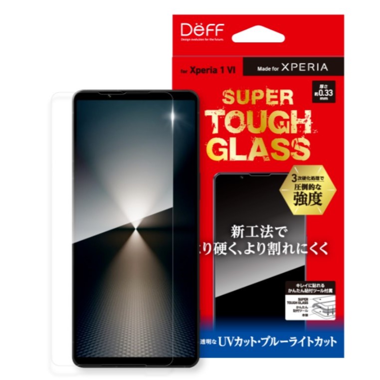 日本DeFF TOUGH GLASS 全透明 濾藍光40% 玻璃保護貼 Xperia 1 VI 1M6專用款 新品現貨