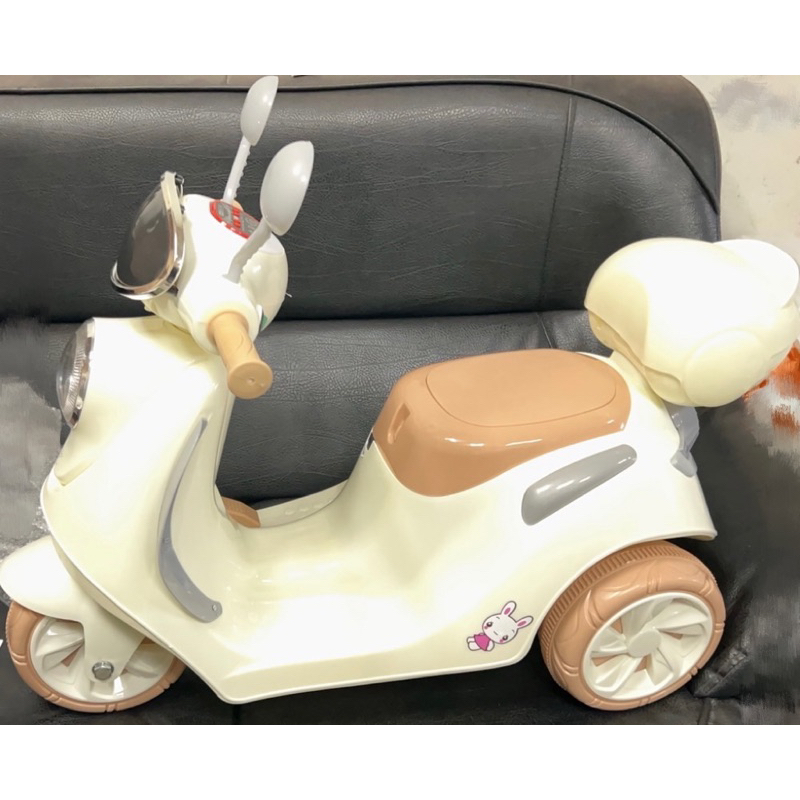 【全新現貨】質感奶茶色電動速可達  兒童電動車  電動車玩具