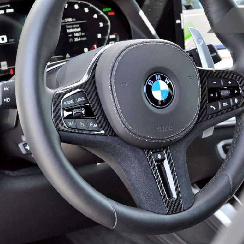 美國 AUTOTECKNIC- BMW G20 3 系列 碳纖維 ALCANTARA 方向盤飾件 【YGAUTO】