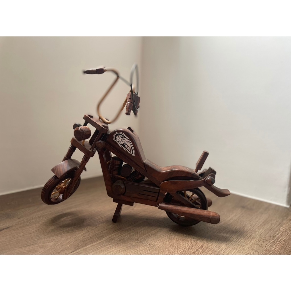 二手 - 木製哈雷機車 - 擺飾品 - 摩托車 - 木製品 - 文創品 - 木工品