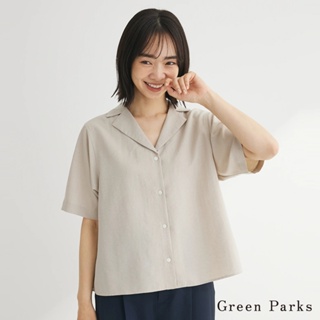 Green Parks 涼爽觸感開領襯衫上衣(6A46L0A1100)