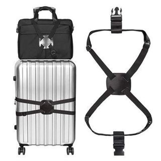旅行箱包安全固定綁帶十字打包帶行李箱捆綁帶加強彈性托運捆綁帶