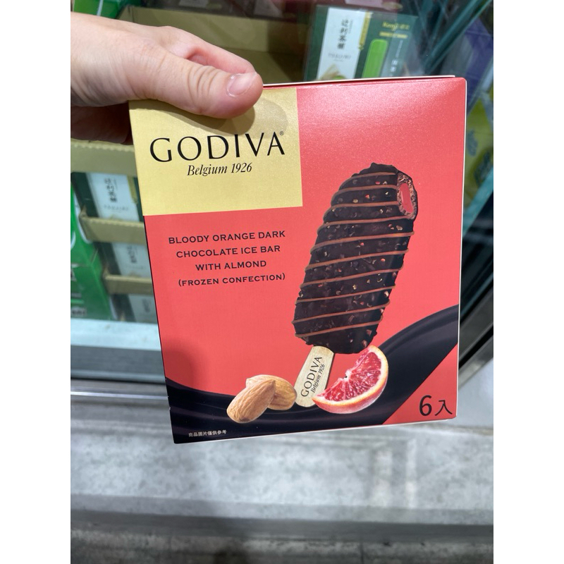 第二賣場拆賣1支86元Godiva草莓脆碎黑巧克力雪糕70公克×6隻低溫配送#135362