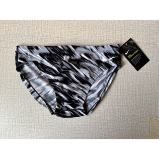 零碼正品， NIKE 男泳褲，黑白印花，M（Size:30)