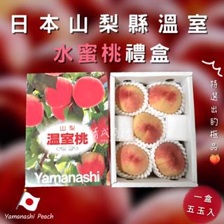 【靖成商行】日本山梨縣水蜜桃禮盒🍑 | 免運費❗❗ | 一盒5入 | 水蜜桃 桃子 日本水果 山梨溫室桃