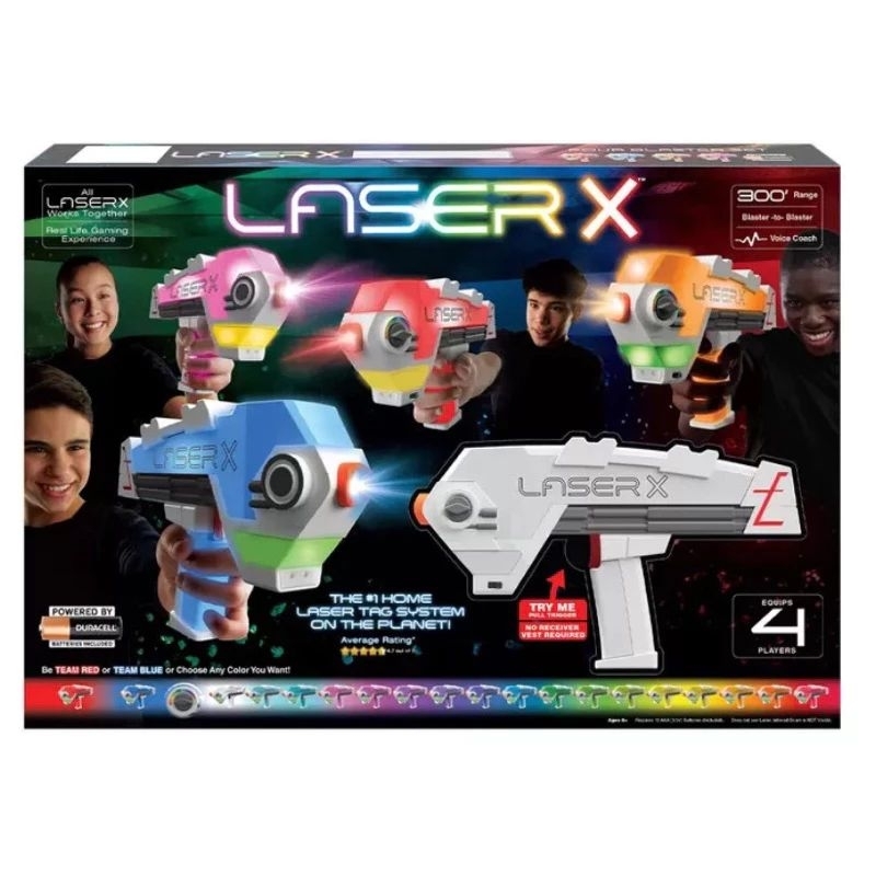 好市多 laser x 變色雷射槍 玩具槍 對戰 四人對戰組