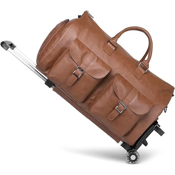 【Miffy的生活百科】商務旅行服裝袋 拆卸拉桿行李袋 時尚西裝旅行包 轉換手提袋 幹濕分離 大容量輕便 商務出國必備