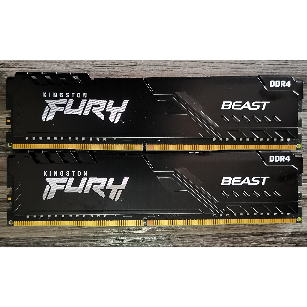金士頓 FURY Beast 獸獵者 DDR4 3200 16G(8Gx2)桌上型超頻記憶體 RAM(8GB/16GB)