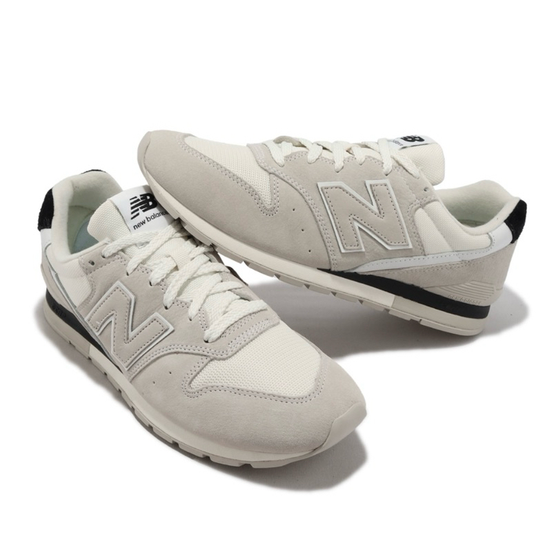 New Balance 996 V2復古鞋 23.5cm 米白 黑 麂皮 復古 運動鞋 NB 紐巴倫 下單送運動襪