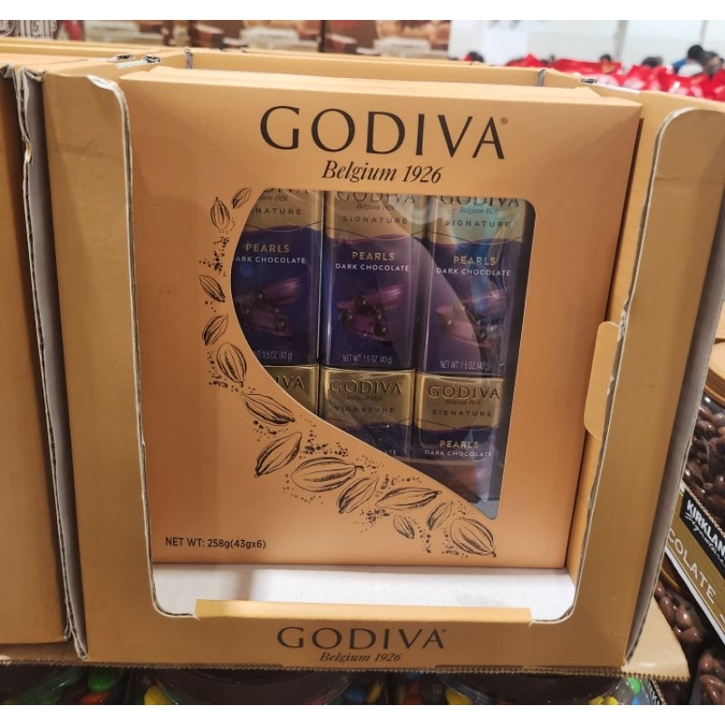 好市多 Costco 熱銷款 GODIVA 歌帝梵 黑巧克力豆 6盒裝禮盒 43gx6盒 小鐵盒 禮盒 送禮必備 代購