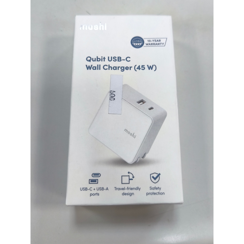 Moshi Qubit USB-C 充電器  PD3.0 快充 45W 手機充電頭 豆腐頭 雙輸出