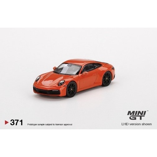 MINI GT #371 Porsche 911 (992) Carrera 4S 橘色 1:64 1/64 保時捷跑車