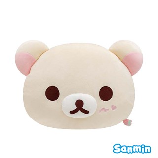 【Rilakkuma/拉拉熊】小白熊草莓系列 - 牛奶熊頭型抱枕