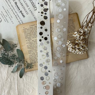 ♡海外マステ♡  默代誌  さん  新版點綻　珍珠奶茶　燙金 分裝＞5/1新增默代誌點綻燙金燙銀各一循環絢燦珍珠奶茶雪塵方型點綻