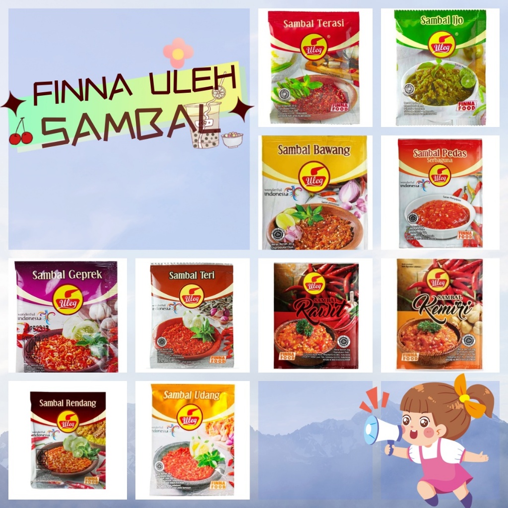 FINNA ULEG SAMBAL TERASI SACHET 威那蝦醬包(隨手包)