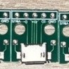 [電子零件] Micro USB 母座 電路板 插座 焊線式 PCB 轉接板 SMD 貼片